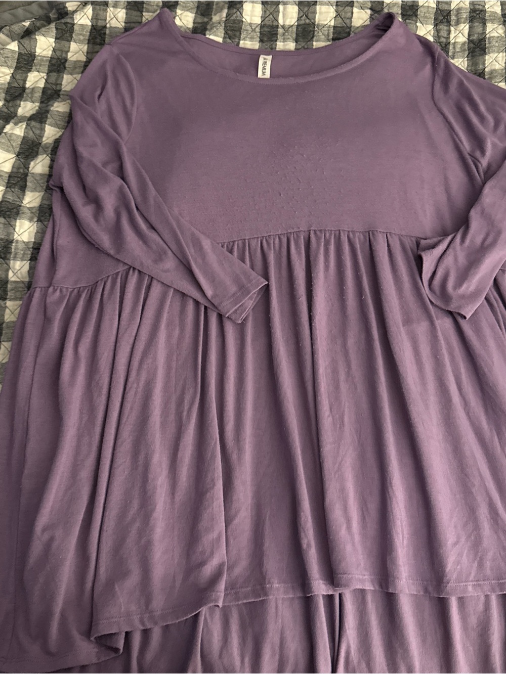 Purple Women’s Flowing Tunic Top - Zenana